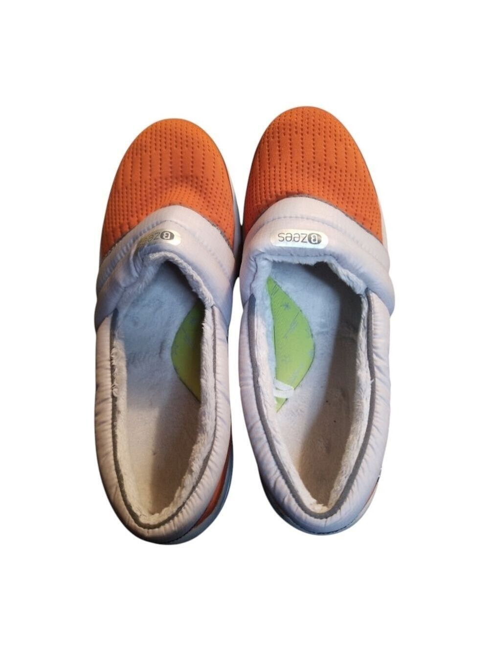 Bzees Orange and White Flats Slip-On Shoes